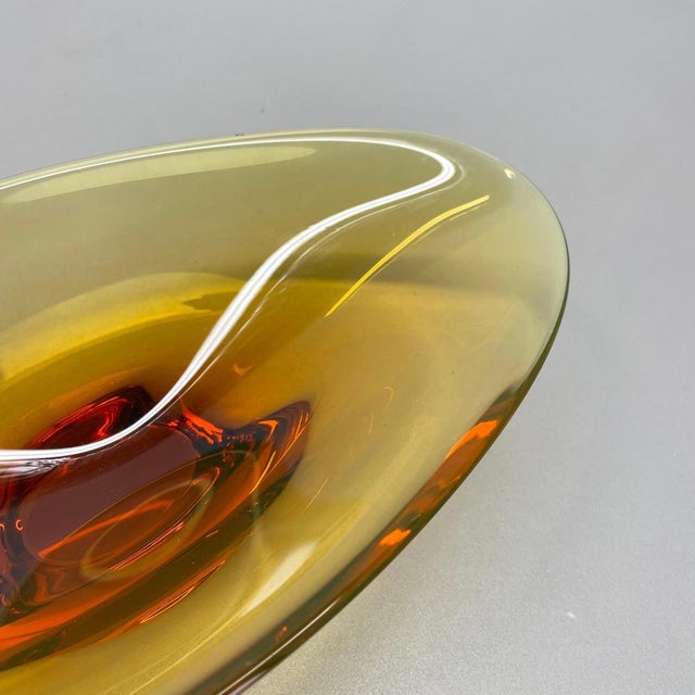 Gold Murano Glass Bowl attributed to Flavio Poli, Italy, 1970s For Sale - Image 8 of 18