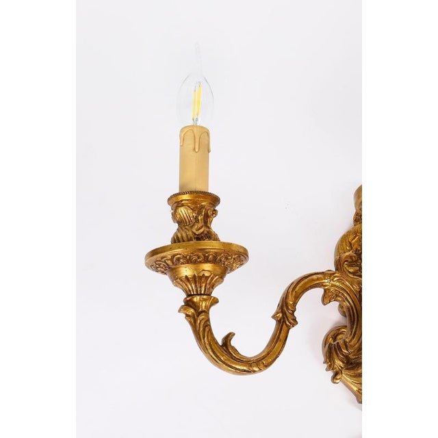 Antique French Gilt Bronze Ormolu Wall Lights, 1890s, Set of 8 For Sale - Image 5 of 15