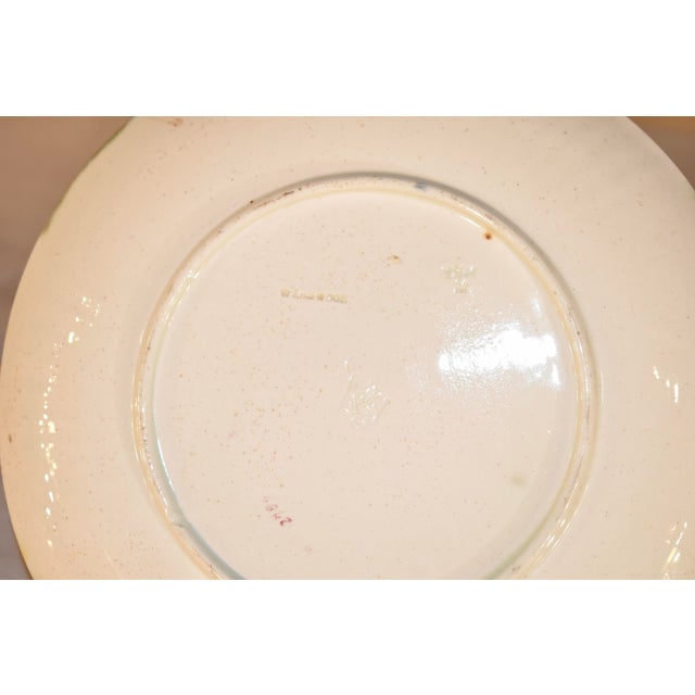 Ceramic 19th Century Wedgwood Majolica Bird and Fan Plate For Sale - Image 7 of 8