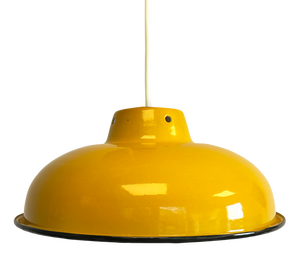 Mustard Yellow Pendant Light, 1980s