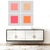 Contemporary Geometric Art Prints 4 Piece 48x48 "Pink Square on Square" by Angela Cameron For Sale - Image 3 of 7