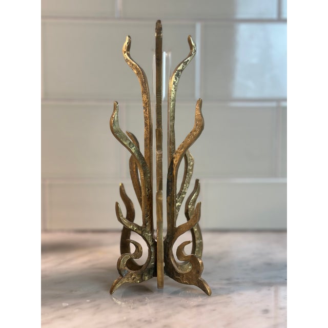 Mid-Century Brutalist Brass Vase by Heinz Goll, 1950s For Sale - Image 10 of 10