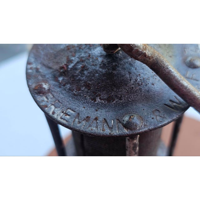 Art Deco Gasoline Miner's Lamp in Glass from Jena, 1930s For Sale - Image 3 of 9
