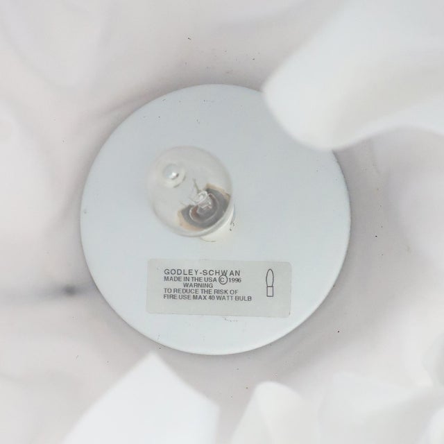 Metal 1990s Postmodern Crinkle Lamp by Lyn Godley and Lloyd Schwan for Godley-Schwan For Sale - Image 7 of 9