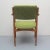 Elegant 60s armchair. Solid beech wood construction. Freshly upholstered and newly covered. Upholstery fabric in shades of...