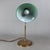 1970s Green and White Brass and Murano Glass Table Lamp from Valenti Luce, 1970s For Sale - Image 5 of 14