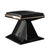 Art Deco "Amendola" Chair & Ottoman With Stainless Steel and Bronze Details For Sale - Image 3 of 6