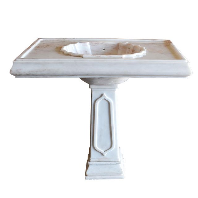 1970’s Sherle Wagner Pink Marble Pedestal Sink Chairish