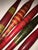 Tribal Mid 20th Century Handmade Wooden Red Yellow & Green Dowels - Set of 5 For Sale - Image 3 of 4