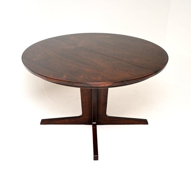 Brown Vintage Danish Extending Dining Table from Bernhard Pedersen, 1960s For Sale - Image 8 of 12