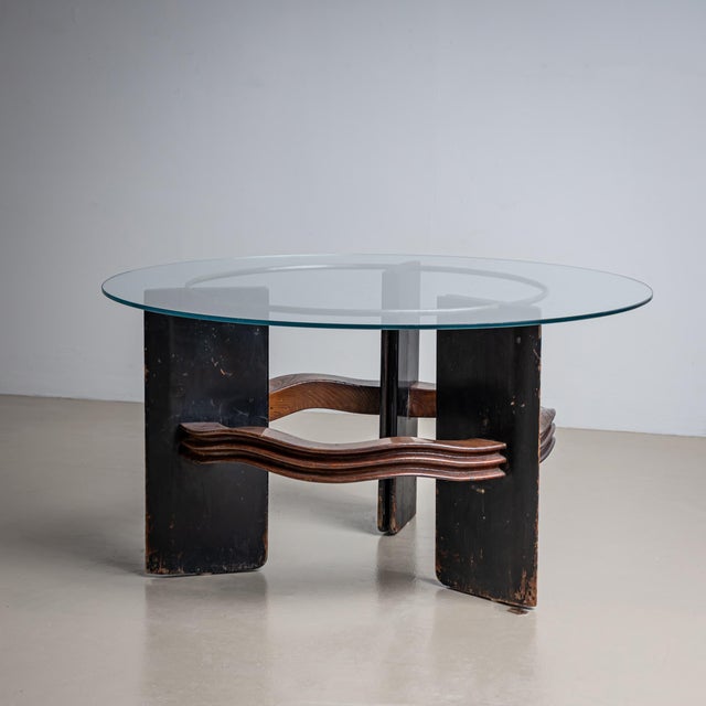 Wood Coffee Table attributed to Vittorio Valabrega, Italy 1930s For Sale - Image 7 of 8