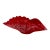 Large Festive Hand-Blown Crimson Red and White Speckled Art Glass Conch Shell Centerpiece For Sale