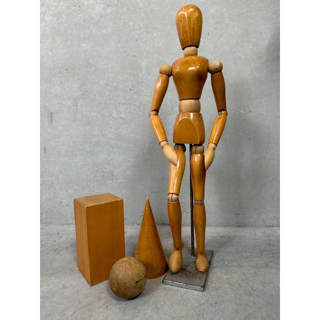 Vintage Space Figures and Anatomical Drawing Models, Set of 4 For Sale - Image 14 of 14