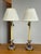 Design Plus Gallery presents a Pair of Imari Style Tall Candlestick Table Lamps from Frederick Cooper. The lamps have an...