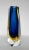 Mid-Century Modern C1970's Italian Hand-Blown Alessandro Mandruzzato Faceted Murano in Cobalt Blue, Yellow Amber & Clear Outer Casing For Sale - Image 3 of 13