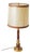 Large Hollywood Regency Leather and Brass Table Lamp, 1960s For Sale
