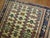 Rare Small Square Traditional Beige Blue Rust Vintage Caucasian Shirvan Rug For Sale - Image 4 of 6