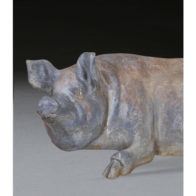 19th Century English Lead Pig, 1886 For Sale - Image 3 of 6