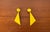 1980s Postmodern Yellow Ear Clips, 1980s, Set of 2 For Sale - Image 5 of 9