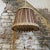 Vintage Scandinavian Pendant Light in Wood and Linen, 1960s For Sale - Image 4 of 8