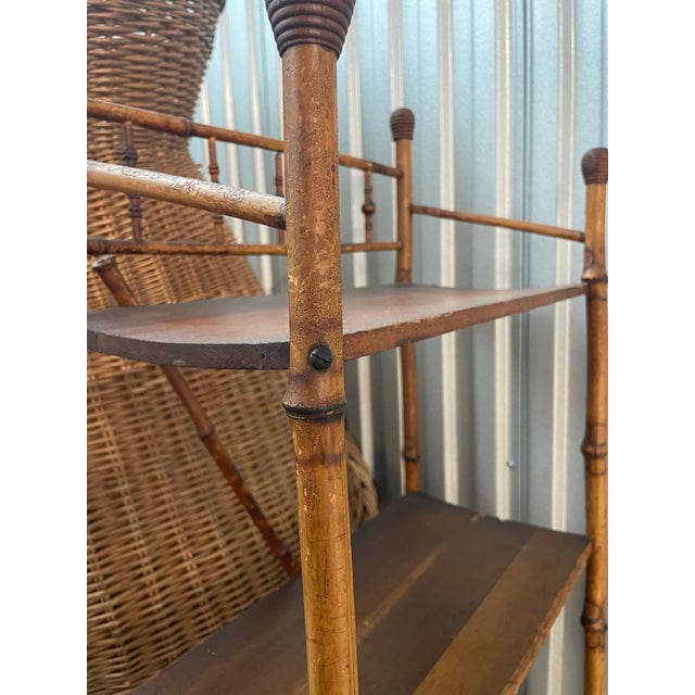 Antique Bamboo Etagere For Sale In New York - Image 6 of 6