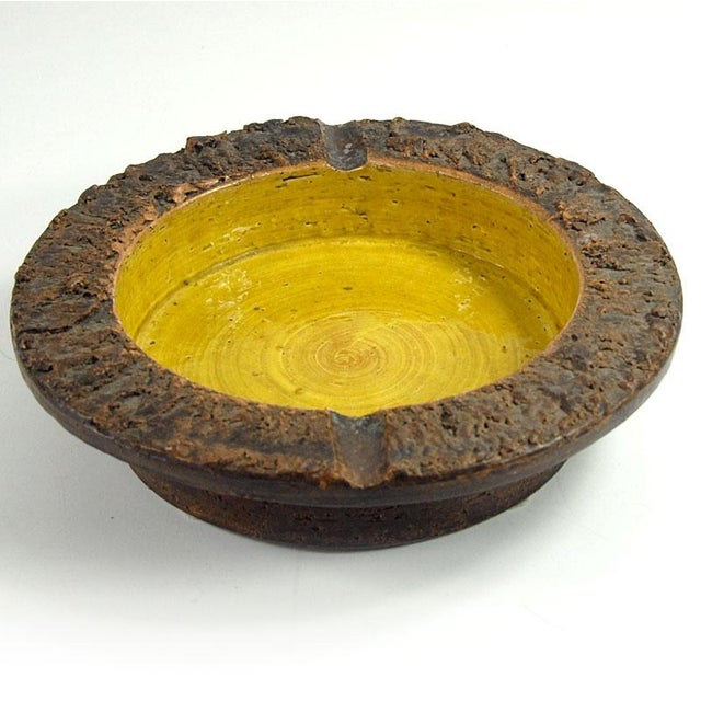 1970s Italian Glazed Ceramic Ashtray by Aldo Londi for Bitossi, 1970s For Sale - Image 5 of 10