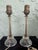 Metal Vintage Cut Crystal Boudoir Table Lamps – Pair With Diamond Point Columns & Eagle Sockets For Sale - Image 7 of 11
