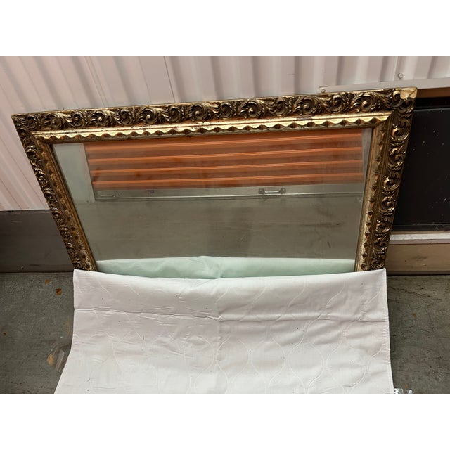 Wood Exquisite Elegance: The Gold Gilt Wall Mirror For Sale - Image 7 of 10