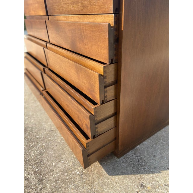 Mid 20th Century Arne Wahl Iversen Style Scandinavian Lowboy Dresser For Sale - Image 5 of 12
