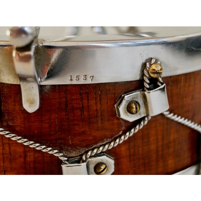 Oak Silver Plate Bon Bon Drum from John Grinsell & Sons For Sale - Image 12 of 13