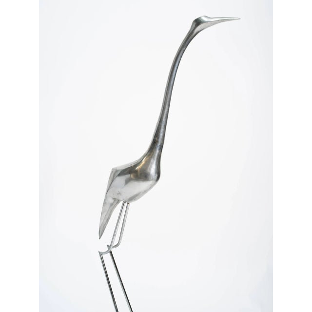 Curtis Jere Large Crane Sculpture by Curtis Jere For Sale - Image 4 of 9