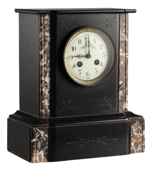 Black Marble Table Clock