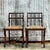 Brown Vintage Regency Scroll Back Chairs - a Pair For Sale - Image 8 of 9