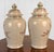 1970s Vintage 16" Chinese Chinoiserie Porcelain Cherry Blossom & Bird Urn - A Pair For Sale - Image 5 of 11
