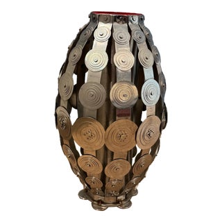 Stanley Szwarc Stainless Steel Sculptural Vase For Sale