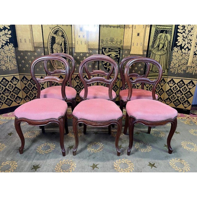 Louis Philippe Walnut Chairs, Set of 6 For Sale - Image 10 of 10