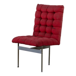 Upholstered Tripod Base Chair by Laverne For Sale