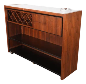 1970s Arthur Umanoff for Dillingham Mid-Century Dry Bar American Walnut