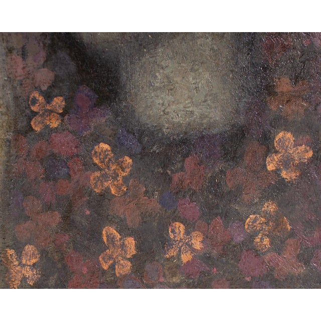 Abstract 1967 Oil on Canvas Abstract Portrait by Albert Belasco For Sale - Image 3 of 8