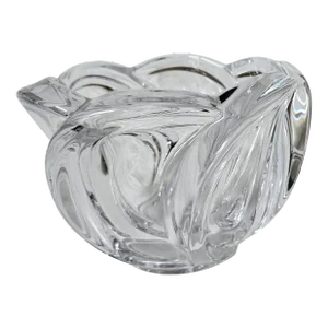 1940s Art Vannes France Crystal Art Glass Centerpiece Bowl
