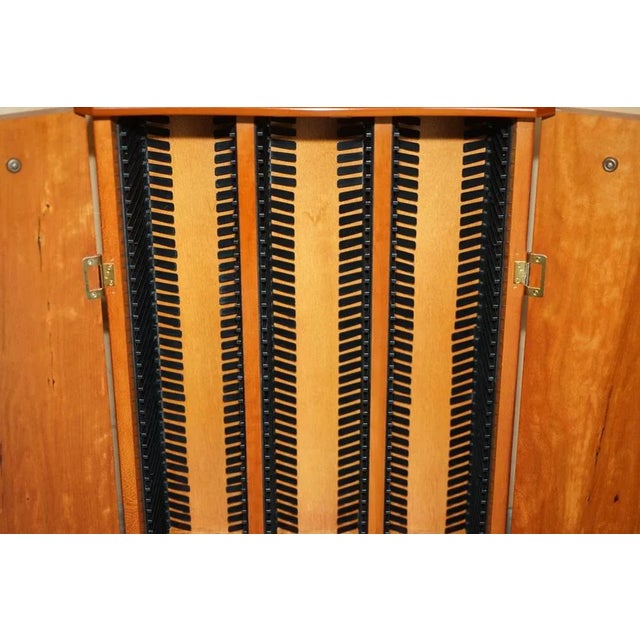 Vintage Burr Yew Wood CD or DVD Cabinet For Sale - Image 13 of 14