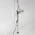 Silver Chrome Floor-to-Ceiling Lamp, 1970s For Sale - Image 8 of 14