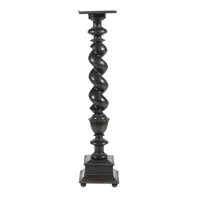 Vintage Portuguese Wooden Column, 19th Century For Sale