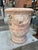 A French Terracotta Anduze Planter With Antiqued Spackle Finish and Staples For Sale - Image 10 of 12