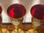 VIETRI 1970s Vietri Regalia Gold Enamel Ruby Champagne Glasses - Set of 4 For Sale - Image 4 of 8