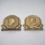 Gold 1953 English Vintage Coronation Queen Elizabeth II & Prince Philip Commemorative Bookends, Gilt Bronze - a Pair For Sale - Image 8 of 12