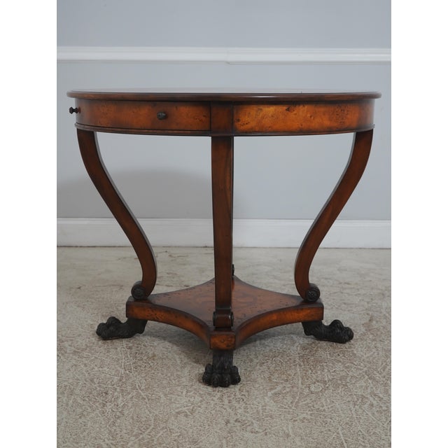 Age: Approx: 10 Years Old Details: Regency Style Ball & Claw Feet High Quality Construction Nice Inlay Work Throughout...