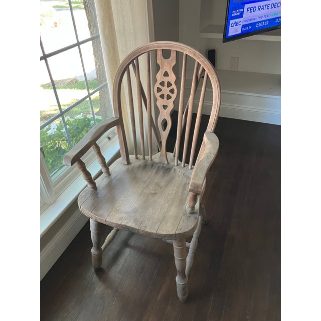 Vintage Wheel Back Chair ZPM Radomsko From Poland For Sale - Image 6 of 10