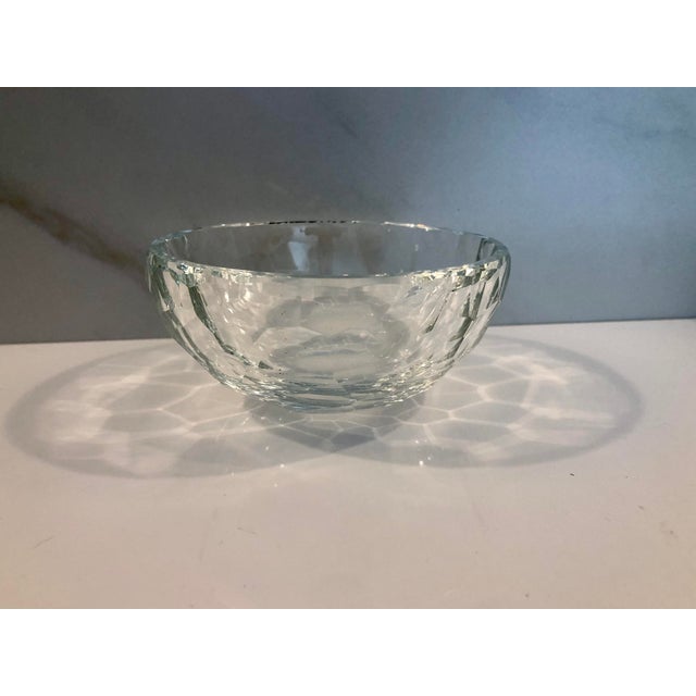 Honeycomb Crystal Saks Fifth Avenue Bowl For Sale - Image 9 of 16