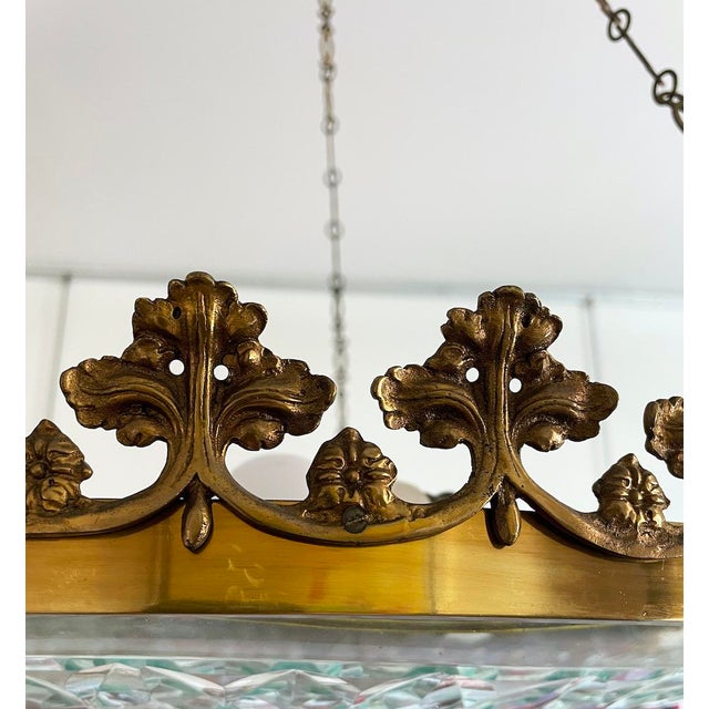 19th Century Crystal Chandelier with Leaves For Sale - Image 9 of 13